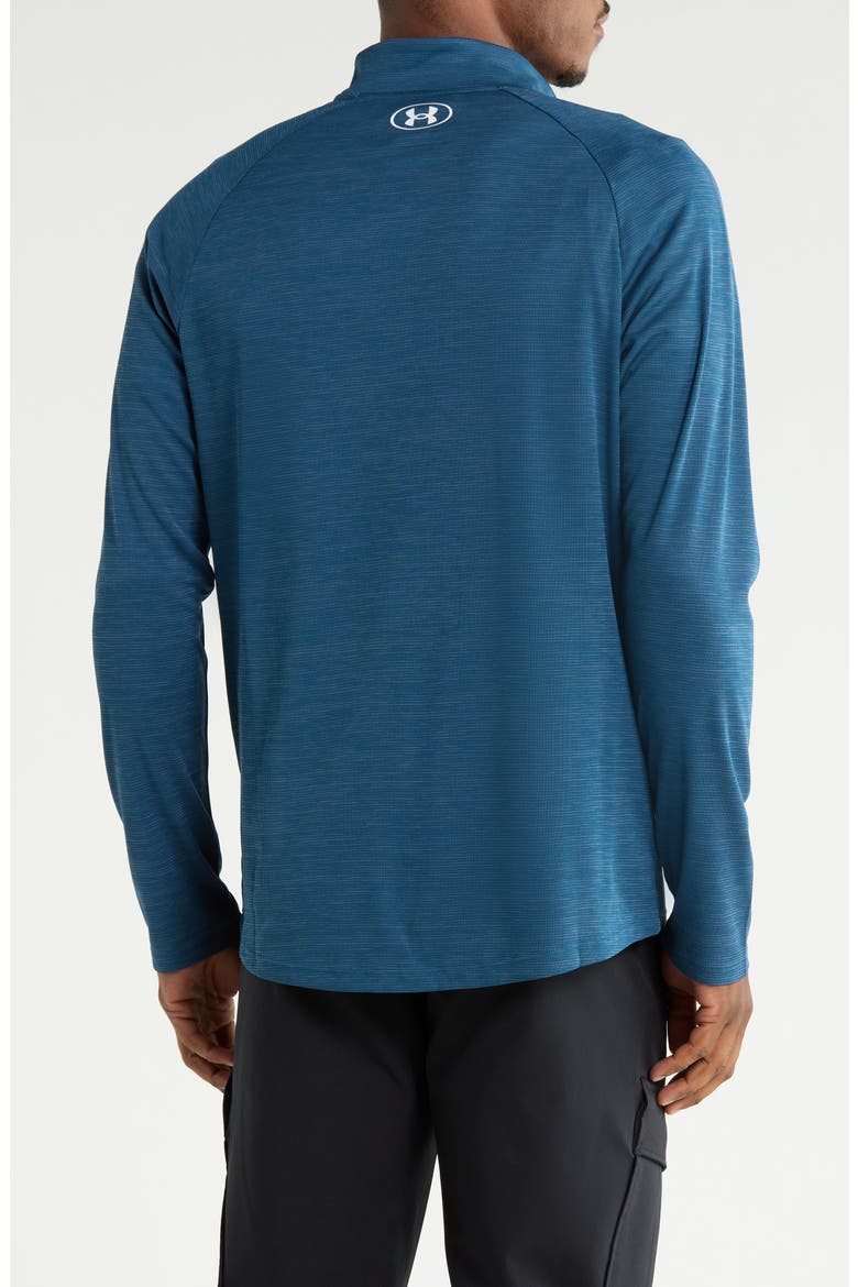 Tech Textured Half Zip Pullover, Alternate, color, WHAM BLUE