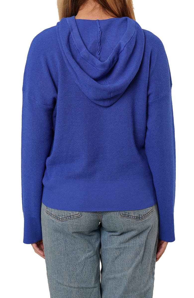 CYRUS Waffle Knit Hoodie, Alternate, color, Dazzling Blue