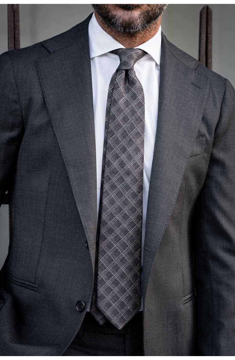 Elizabetta Empoli - Silk Jacquard Tie for Men, Alternate, color, 