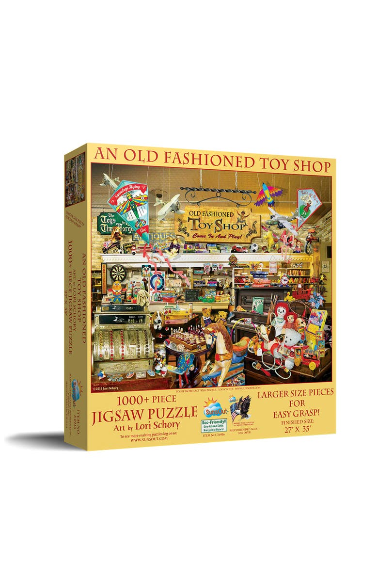 Sunsout An Old Fashioned Toy Shop 1000 piece Jigsaw Puzzle for Adults Large Pieces, Main, color, Multicolor