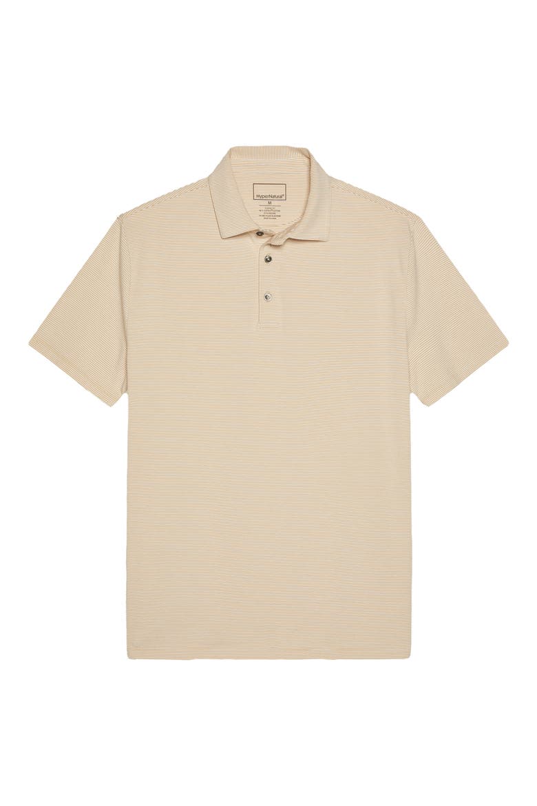 Pinehurst Classic Fit Cotton Blend Golf Polo, Alternate, color, KHAKI / WHITE