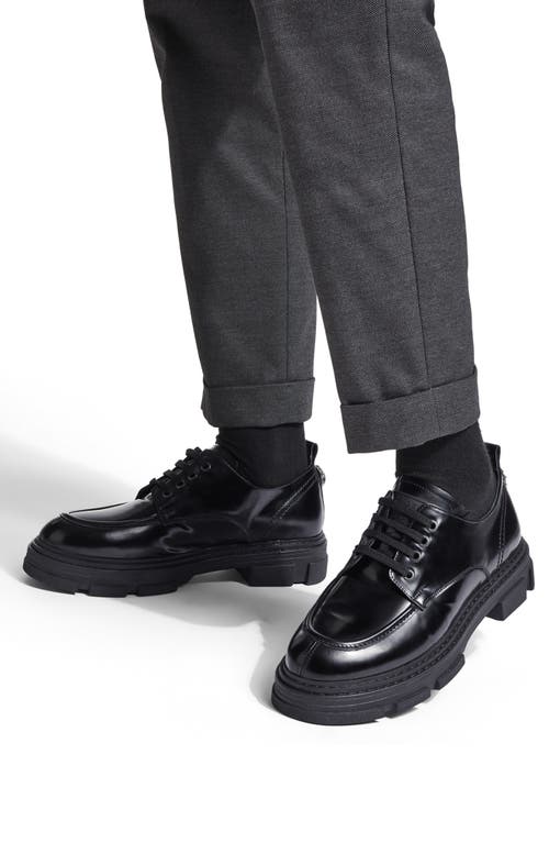 Kurt Geiger London Bird Eagle Moc Toe Derby In Black