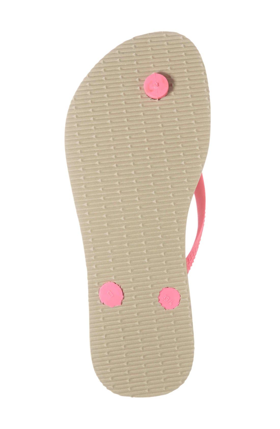 Havaianas 'Slim' Animal Print Flip Flop, Alternate, color, 