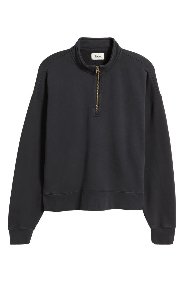 Elwood Oversize Quarter Zip Sweatshirt, Alternate, color, 