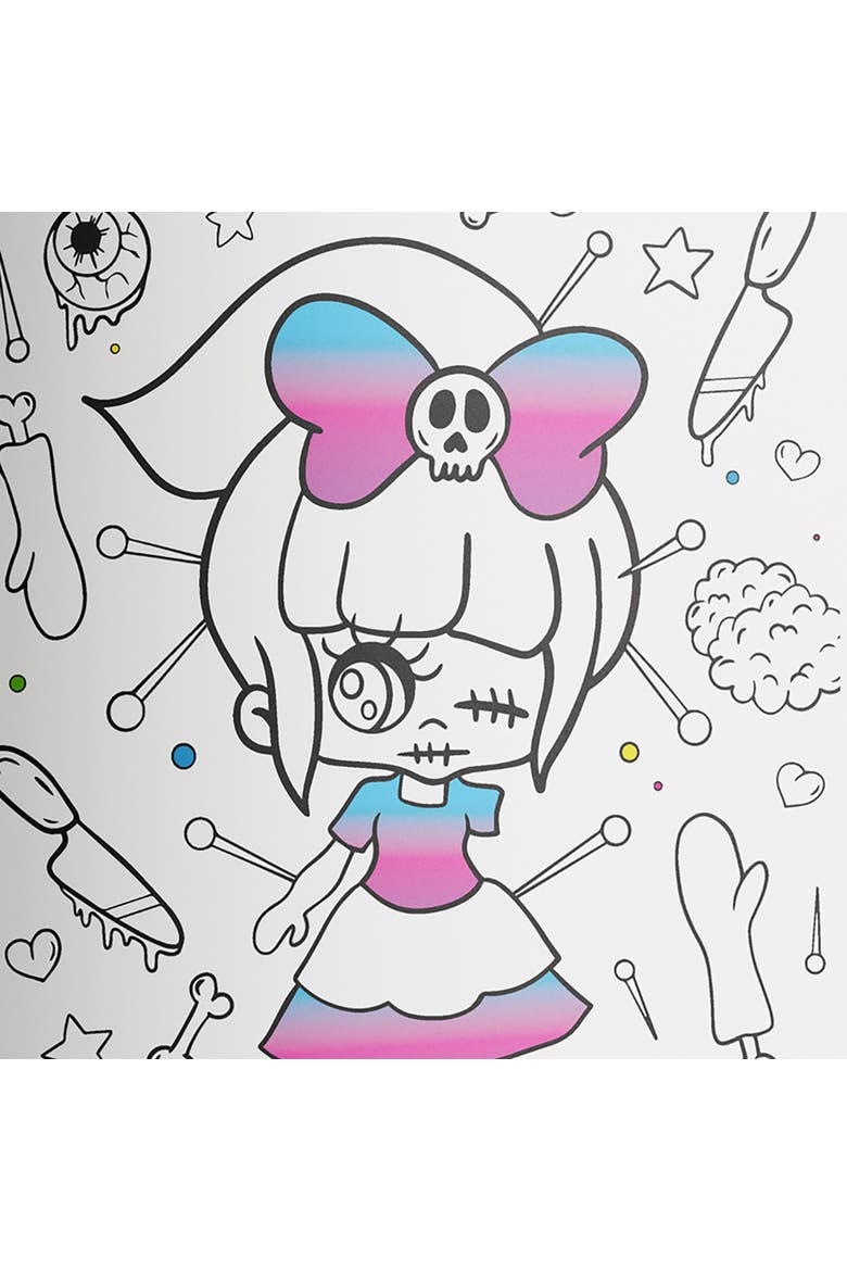 Pop Velvet, Kreepy Kawaii, Creative Coloring, 32 Pages, Alternate, color, Multicolored