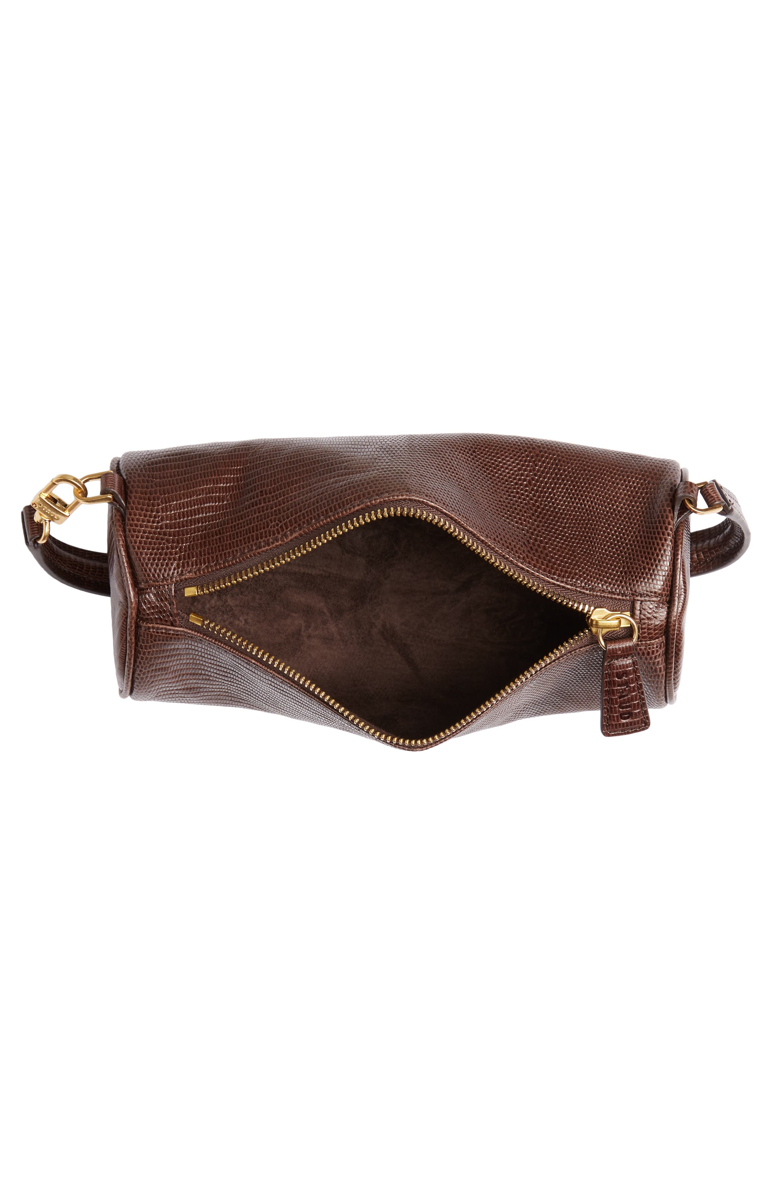 STAUD Suzy Leather Barrel Baguette Bag, Alternate, color, 