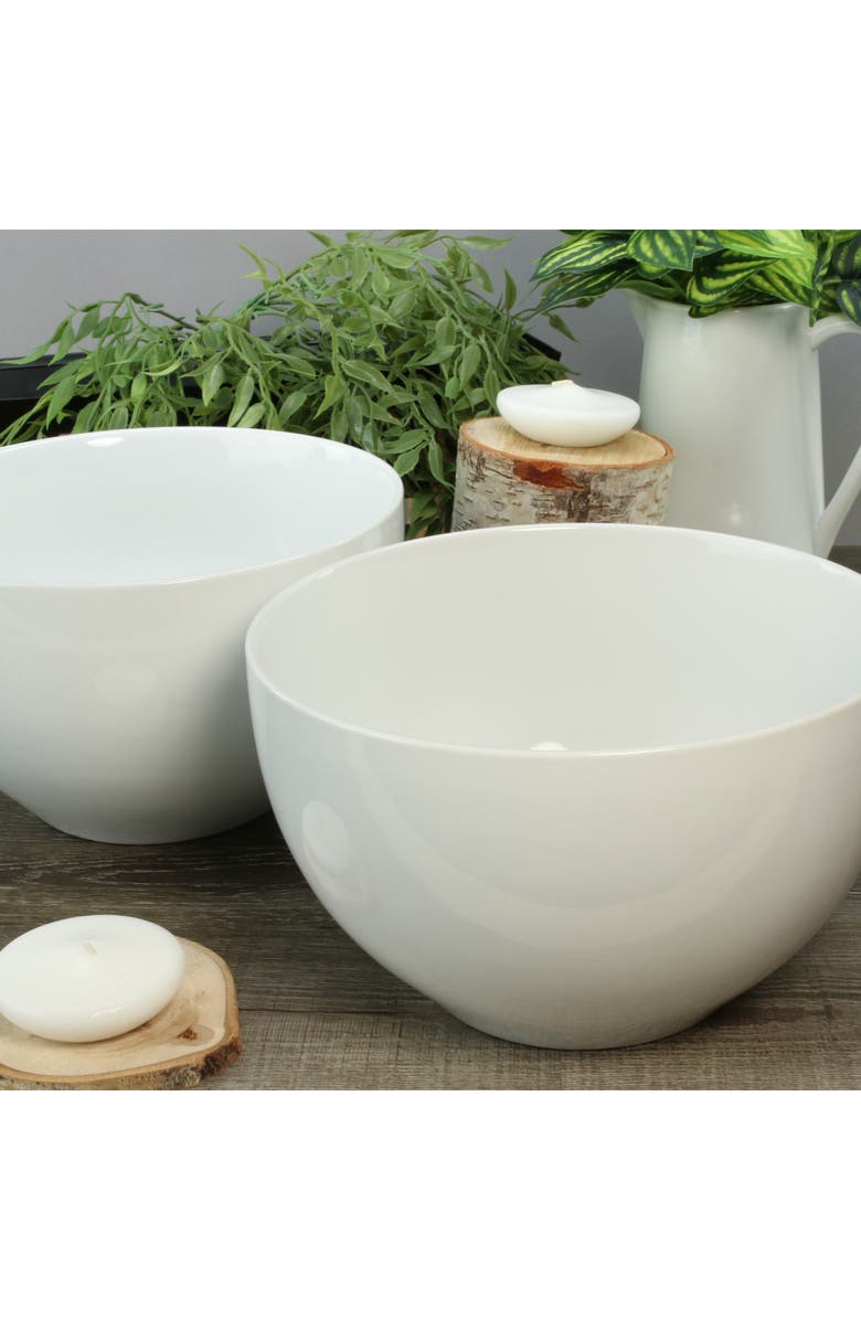 BIA Cordon Bleu Set of 2 Conical Serving Bowls, Alternate, color, White