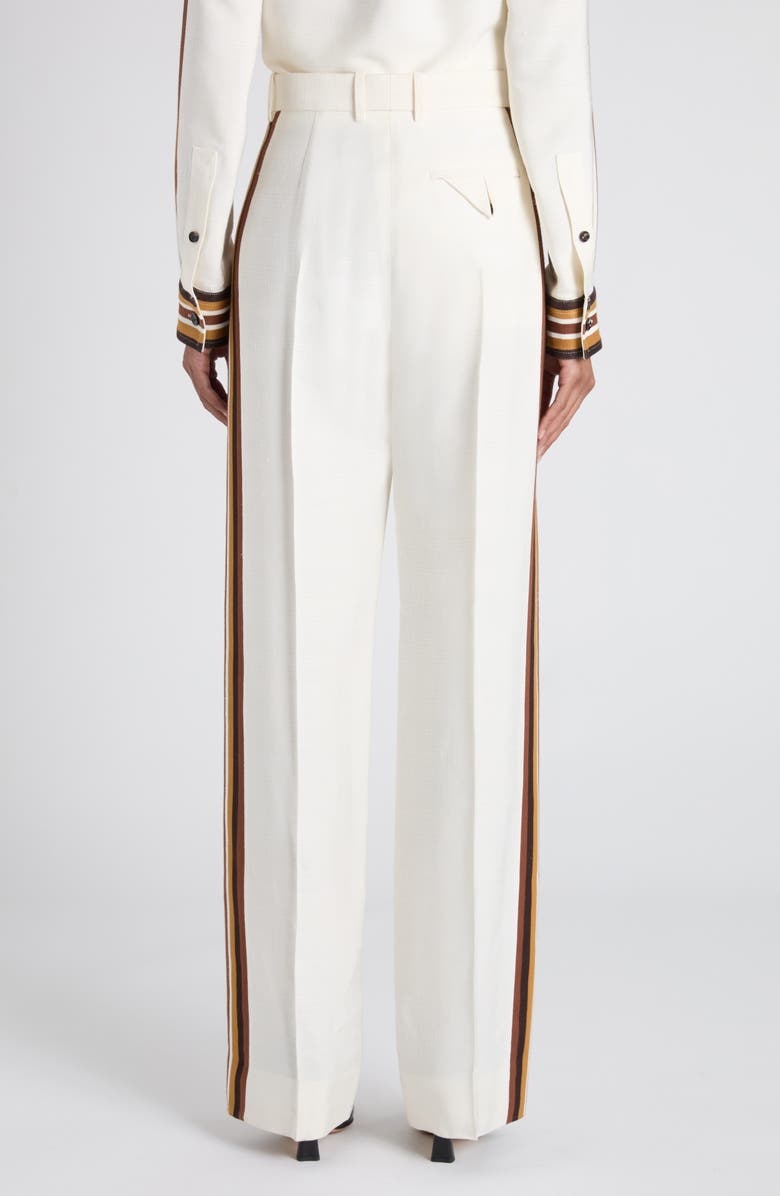 Bottega Veneta Sport Stripe Straight Leg Trousers, Alternate, color,