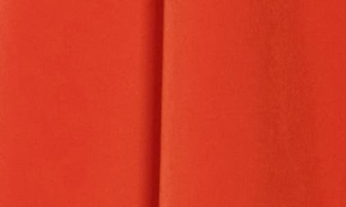 Calvin Klein Puff Sleeve A-line Shirtdress In Red