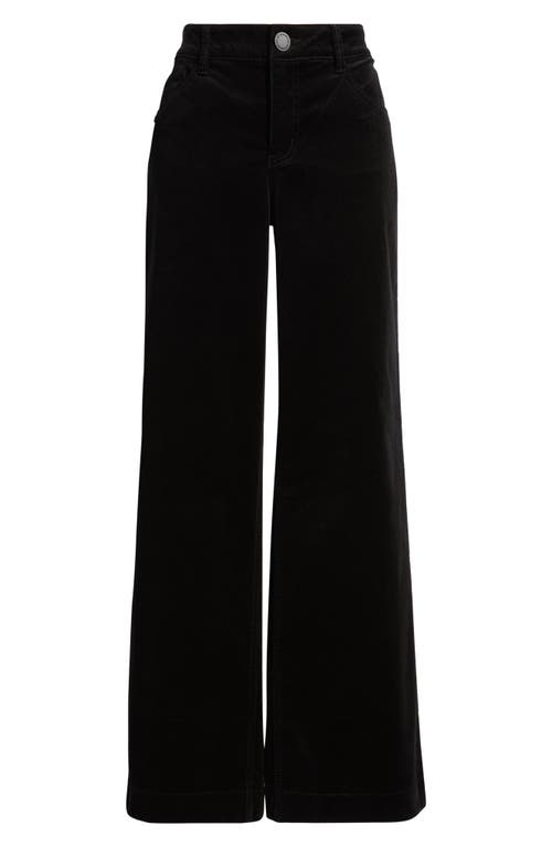 Wit & Wisdom Sam High Waist Wide Leg Jeans In Black