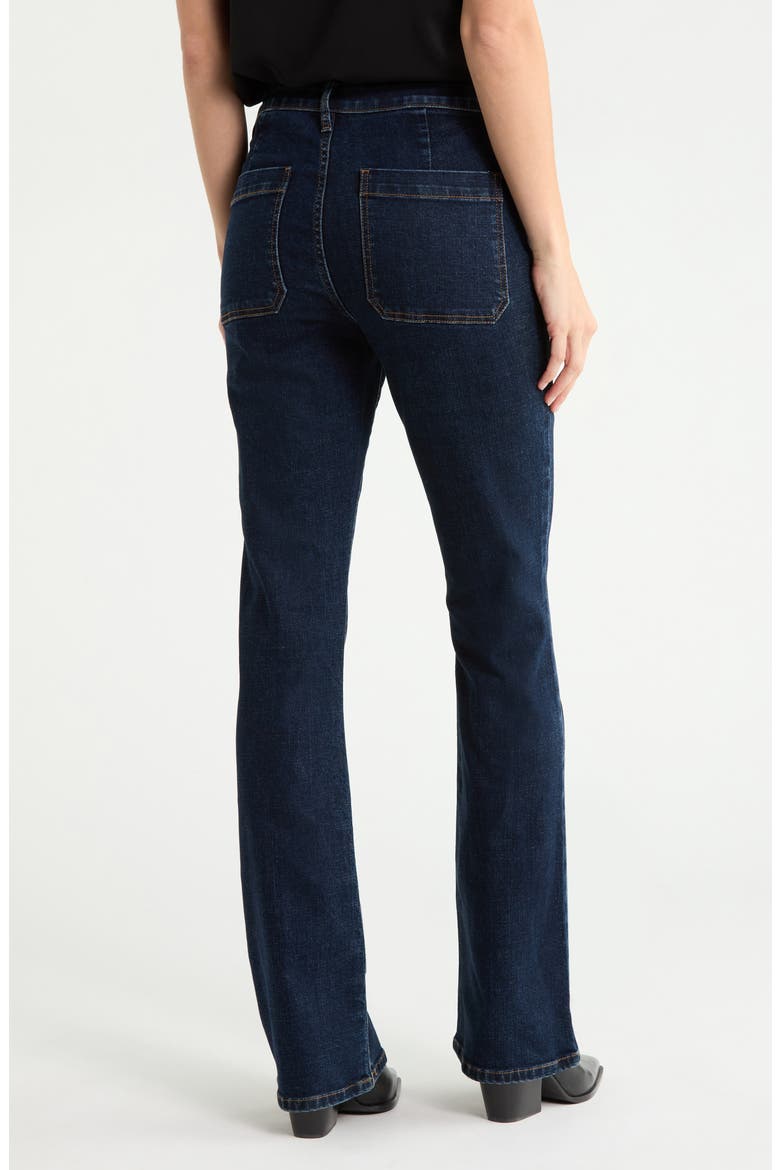 High Rise Curvy Bootcut Jeans, Alternate, color, DEEP SEA