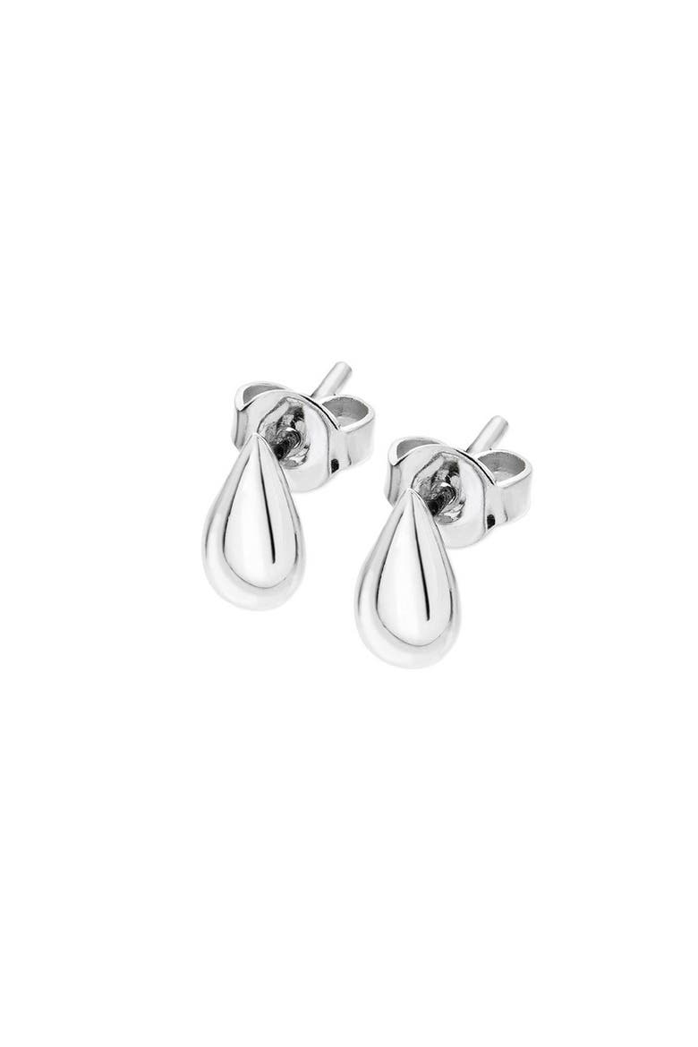 Mini Tear Drop Studs, Main, color, Sterling Silver