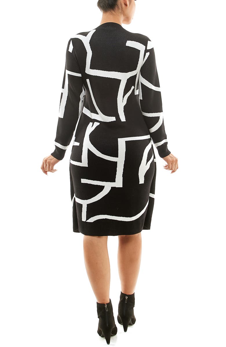 Nina Leonard Twofer Sweater Sheath Dress, Alternate, color, 