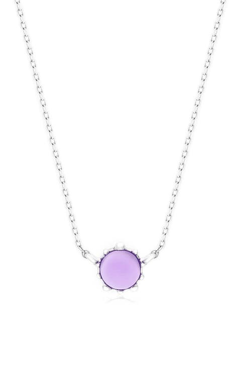 Amethyst Floral Necklace