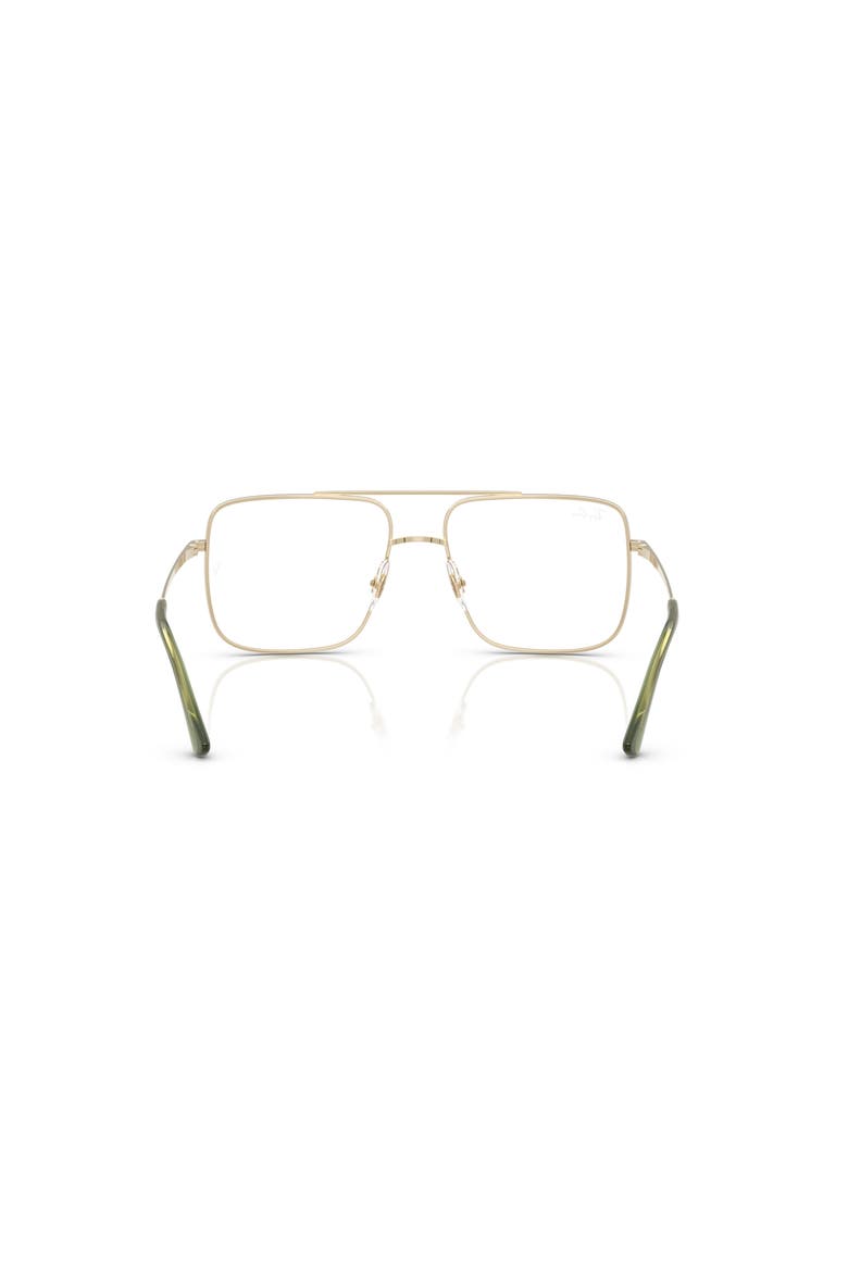 56mm Square optical glasses, Alternate, color, Gold
