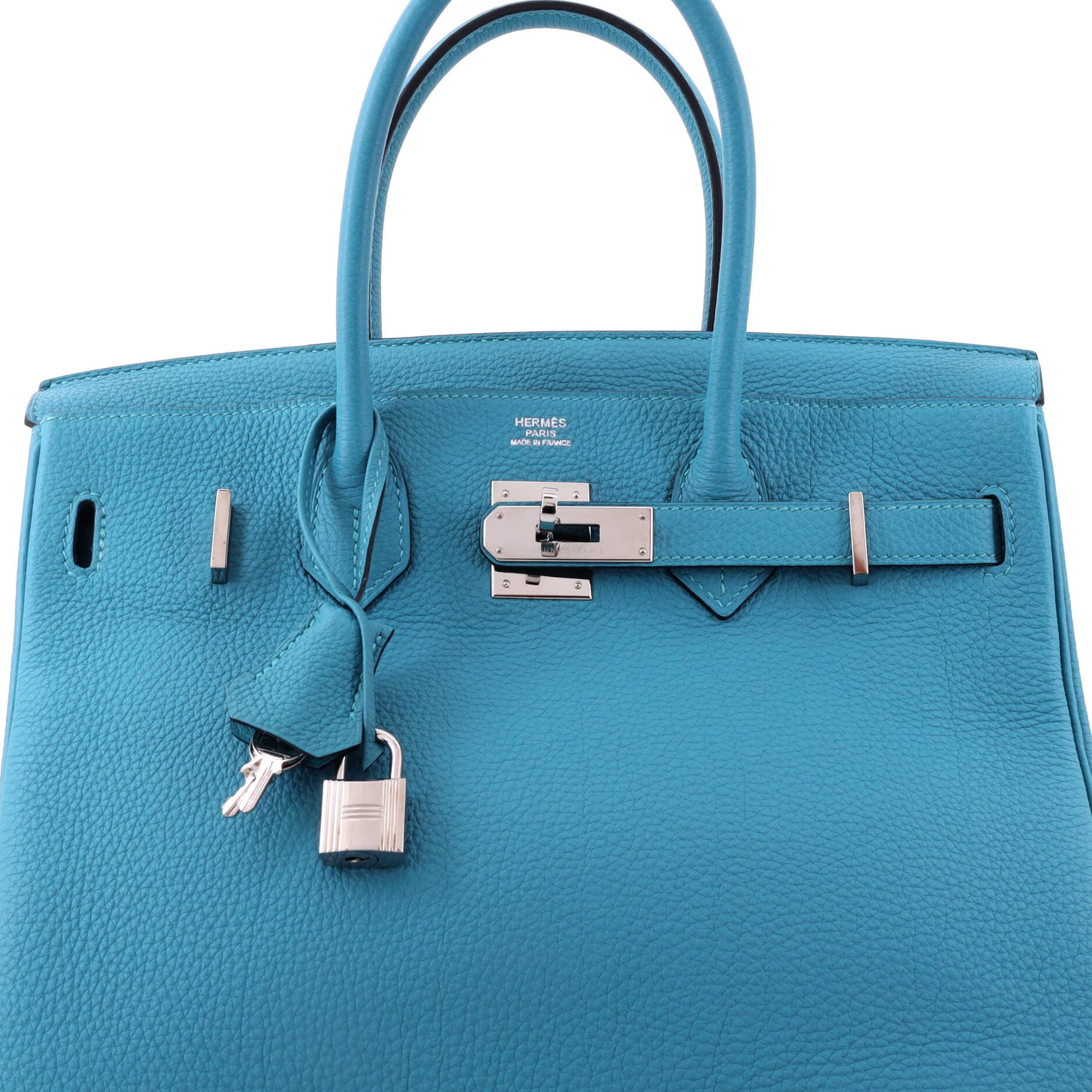 Birkin Handbag Blue Togo with Palladium Hardware 30, Alternate, color, Blue