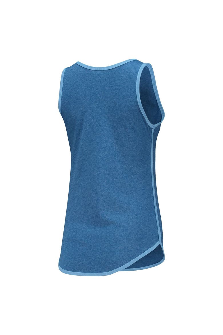 Women's New Era Heathered Royal Kansas City Royals Contrast Binding Scoop Neck Tank Top, Alternate, color, Royal