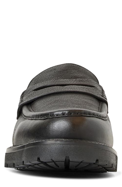 Aquatalia Blake Water Resistant Penny Loafer In Black