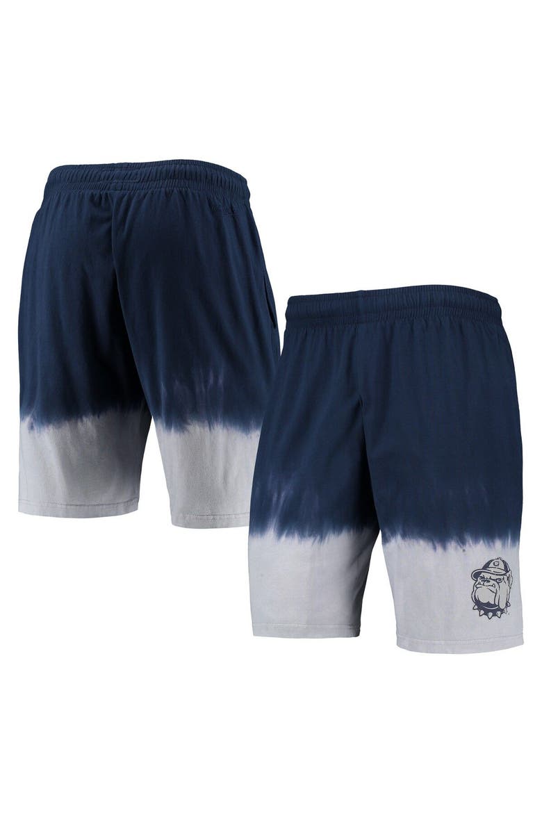 Men's Mitchell & Ness Navy/Gray Georgetown Hoyas Tie-Dye Shorts, Main, color, Navy