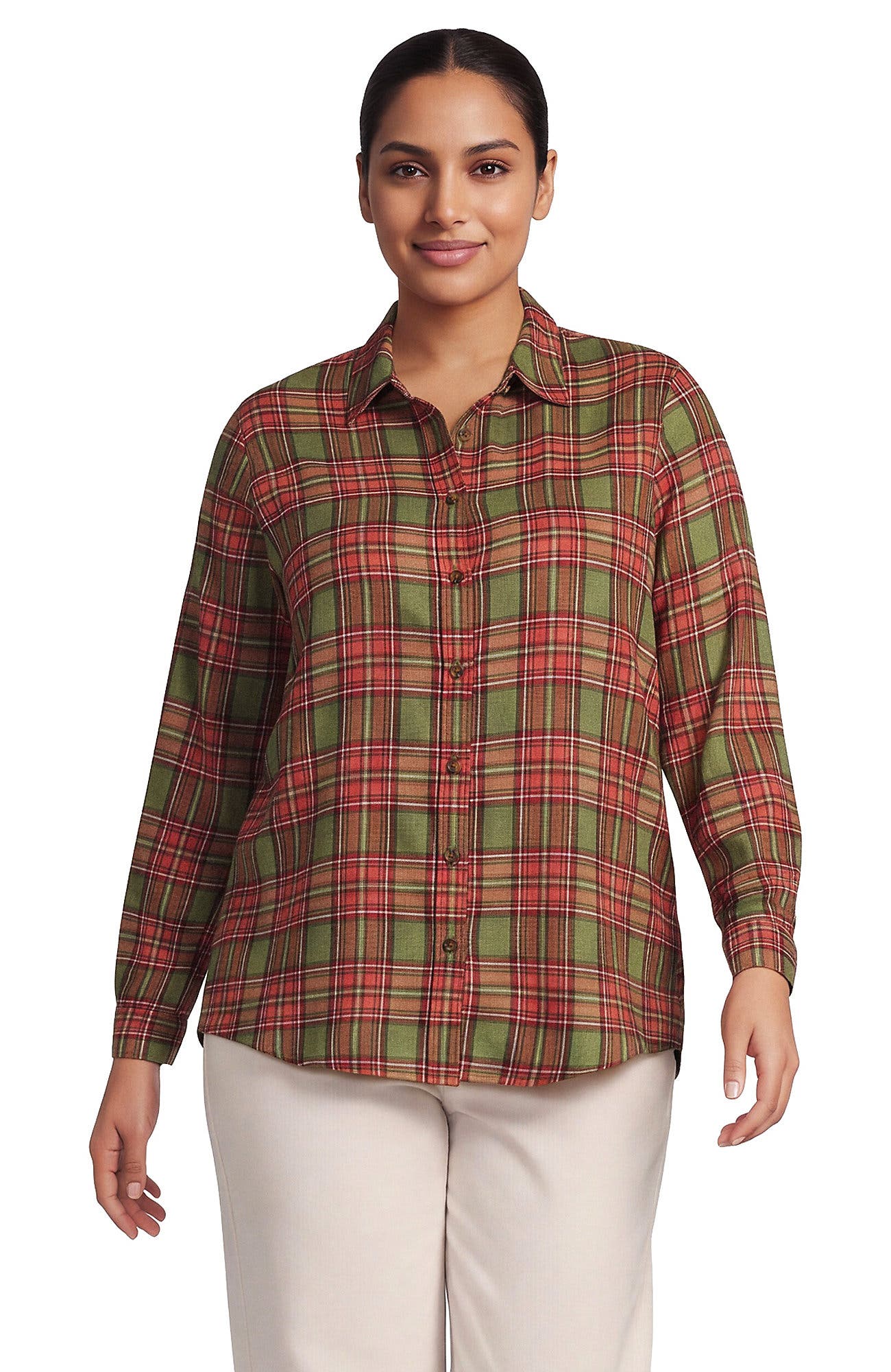 Olive/Nautical Red Plaid