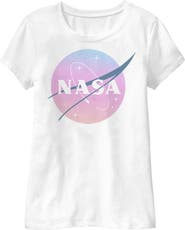 NASA Girl's NASA Dusk Logo  Graphic T-Shirt