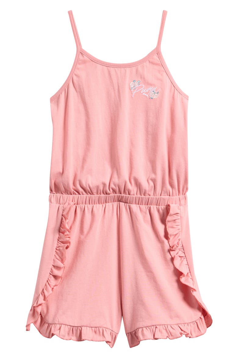 Kids' Floral Romper, Main, color, ROSE PINK