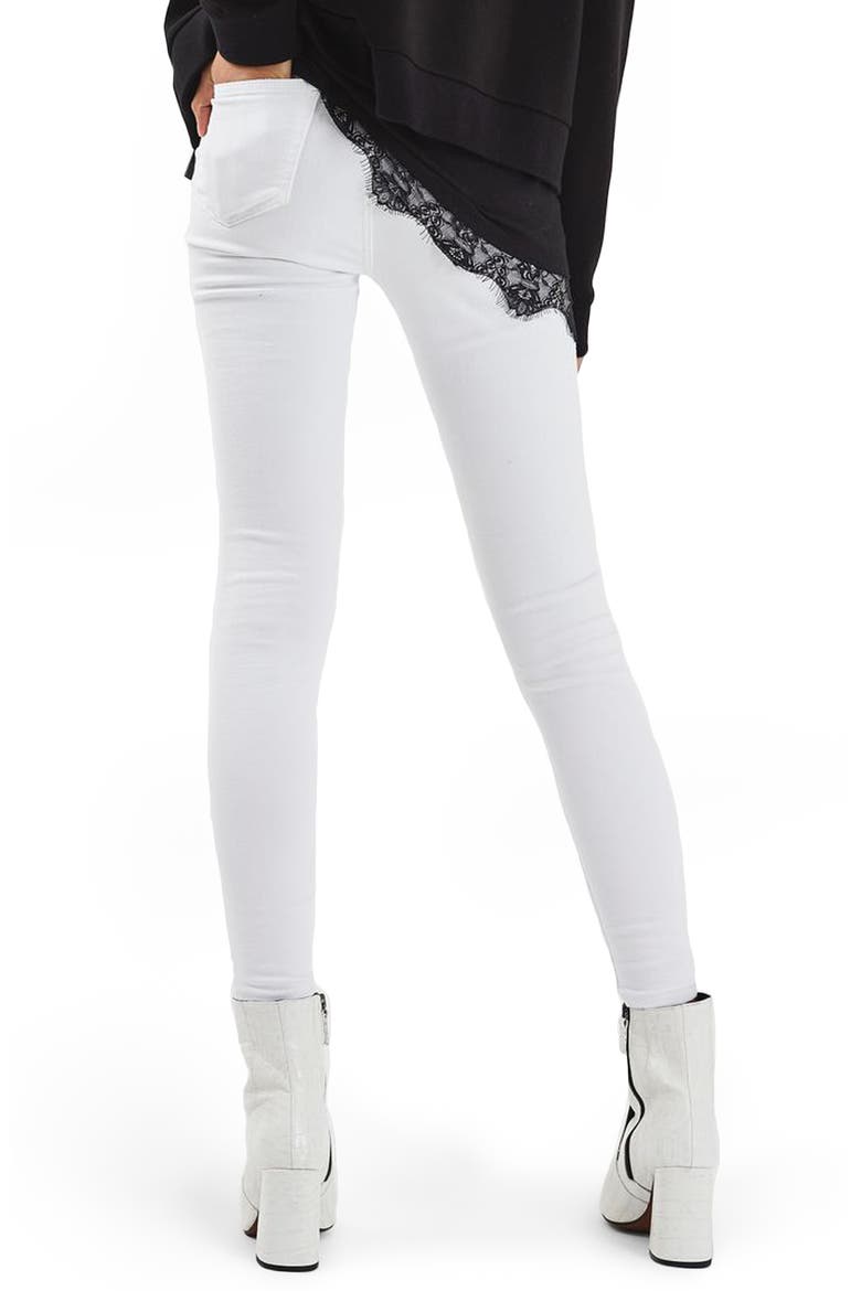 Jamie Ripped Skinny Jeans, Alternate, color, WHITE