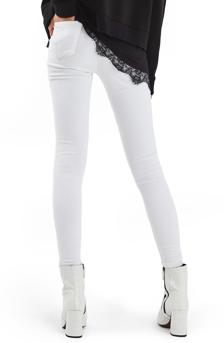 Topshop Jamie Ripped Skinny Jeans, Alternate, color, 