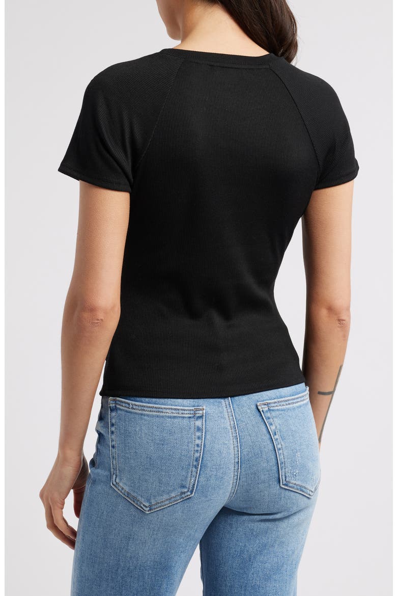 Bijou Rib T-Shirt, Alternate, color, BLACK