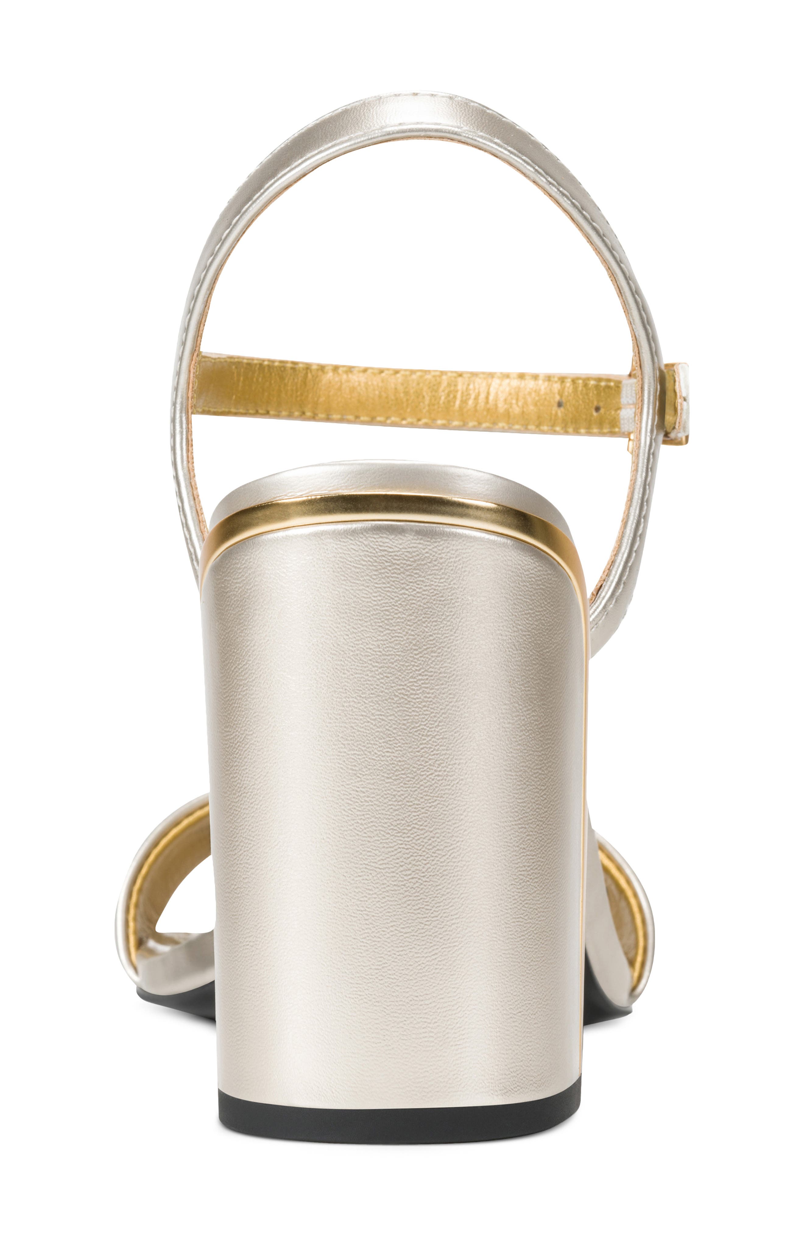 DKNY Seraphina Ankle Strap Sandal, Alternate, color, White Gold