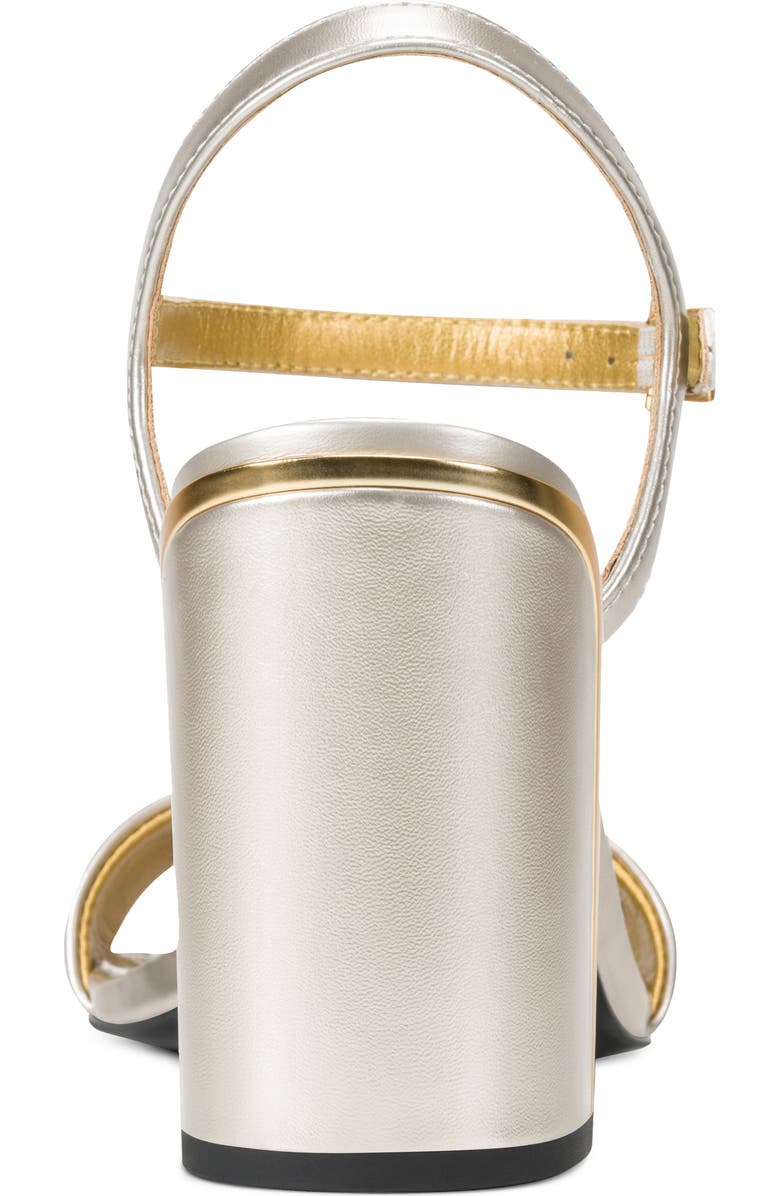 DKNY Seraphina Ankle Strap Sandal, Alternate, color, White Gold