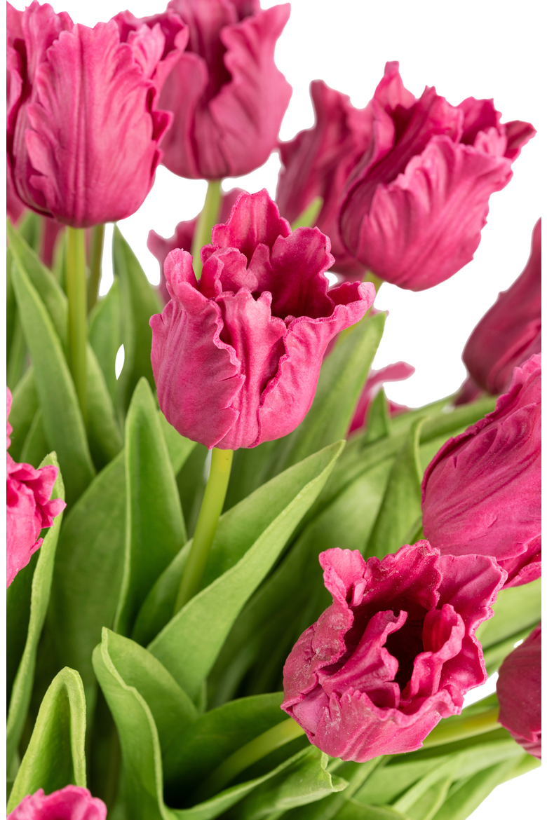 Zelie RealTouch Tulip Arrangement, Alternate, color, Fuschia
