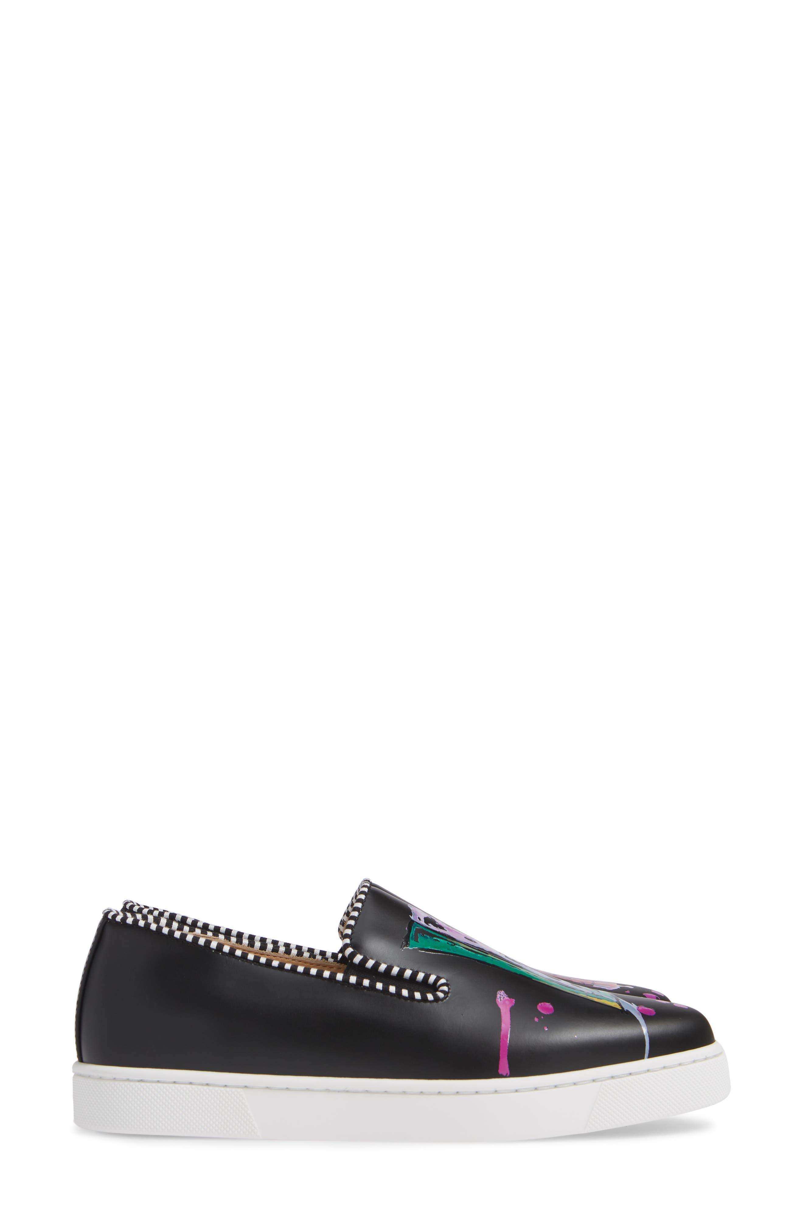 Christian Louboutin Loubi Love Slip-On Sneaker, Alternate, color, 