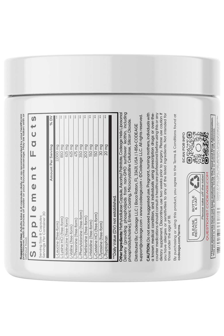 Liposomal Multi Amino BCAA & EAA Supplement, Alternate, color, White