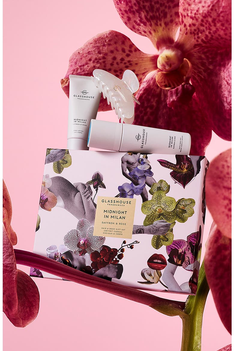 Midnight in Milan Hair & Body 3-Piece Gift Set $49 Value, Alternate, color, CLEAR