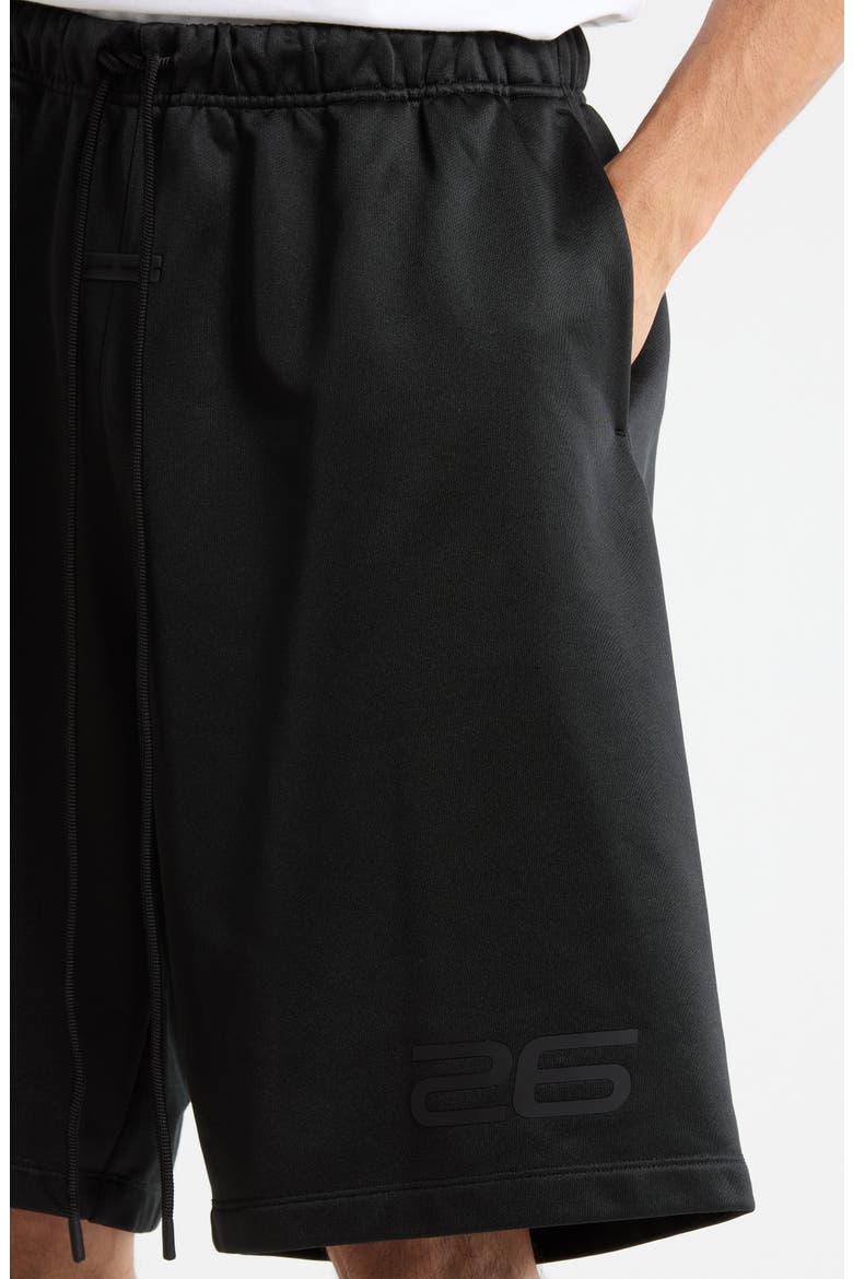 Relaxed Sweat Shorts, Alternate, color, VINTAGE BLACK