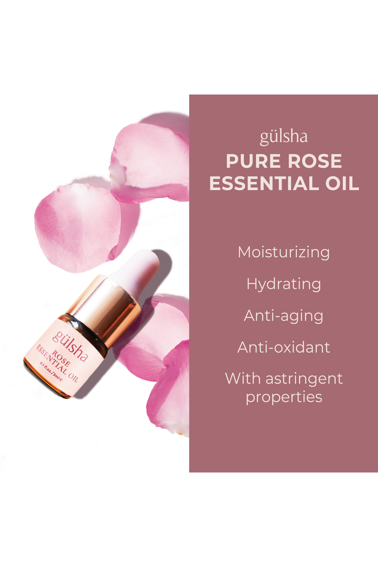 100% Pure Rose Essential Oil, Alternate, color, None