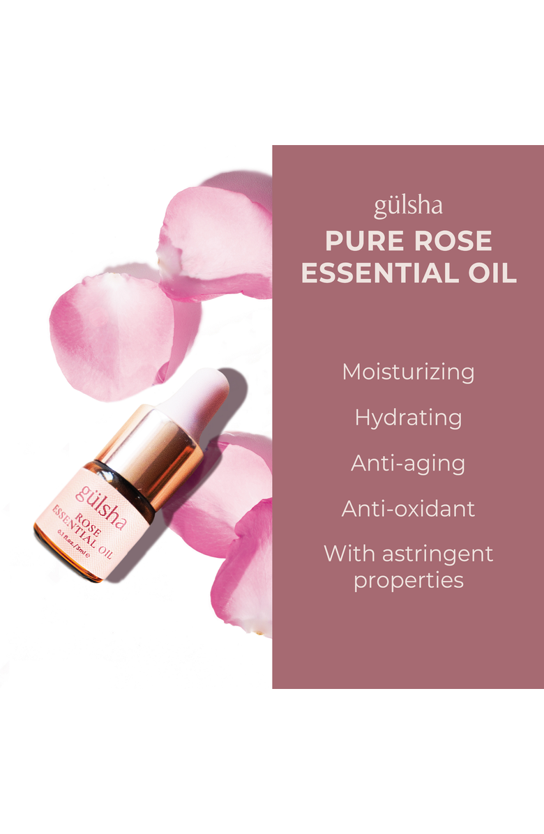 Gulsha 100% Pure Rose Essential Oil, Alternate, color, NO COLOR