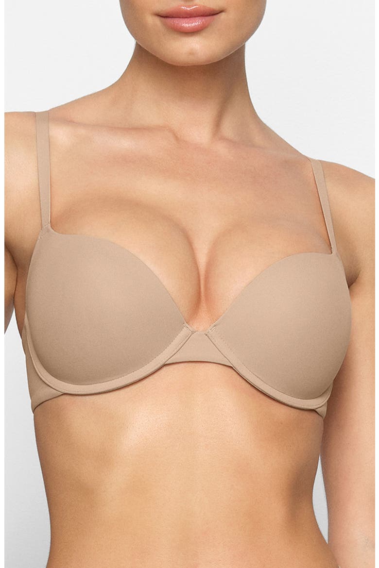 Fits Everybody Push-Up Bra, Main, color, CLAY