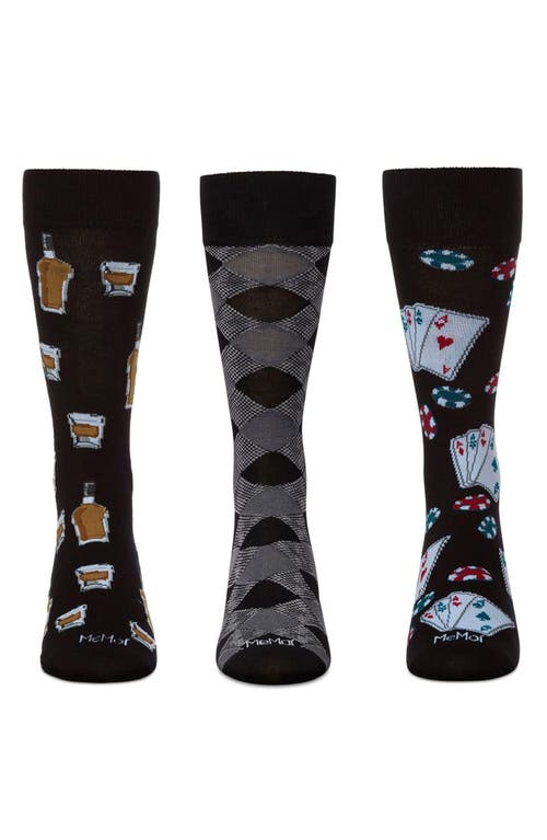 Memoi Hobby Assorted 3-pack Crew Socks