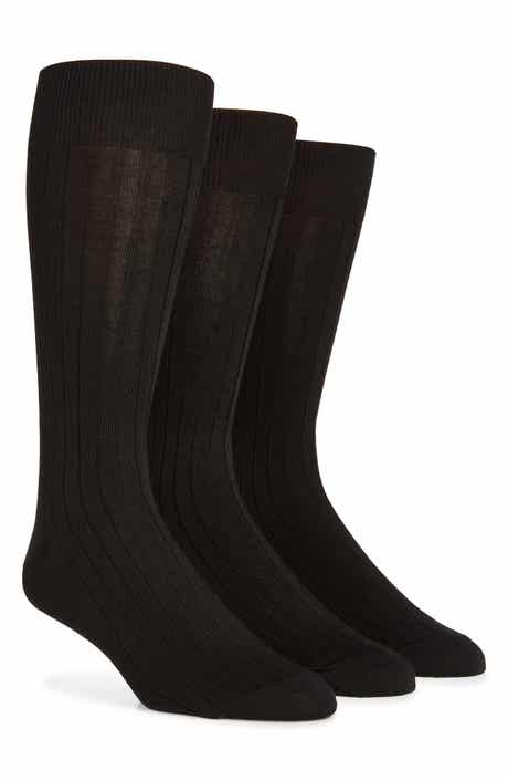 Lorenzo Uomo Assorted 3-Pack Cotton Blend Dress Socks