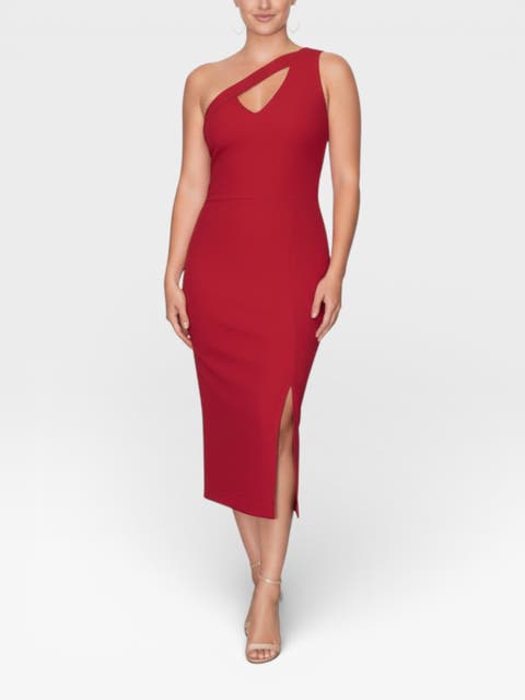 Lara One-Shoulder Midi Dress