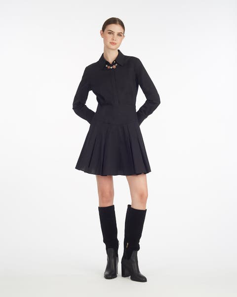 Mia Mini Dress in Stretch Cotton Poplin