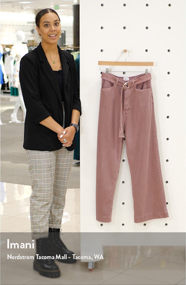 Belted Flood Jeans, sales video thumbnail