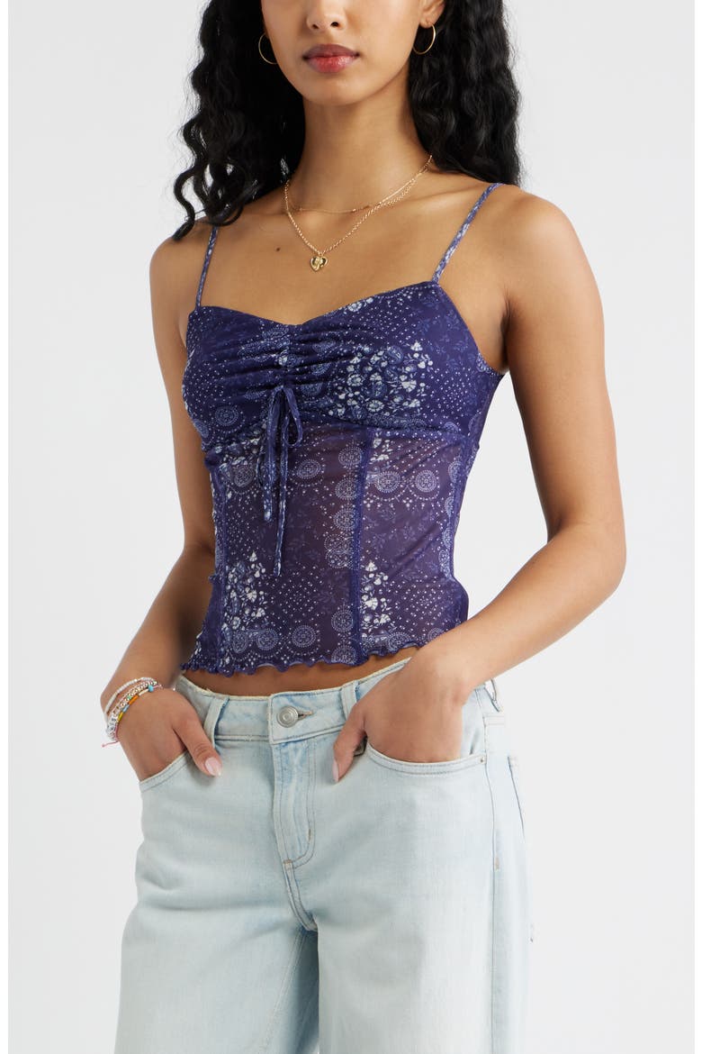 Mesh Camisole, Main, color, BLUE PENNY PAISLEY