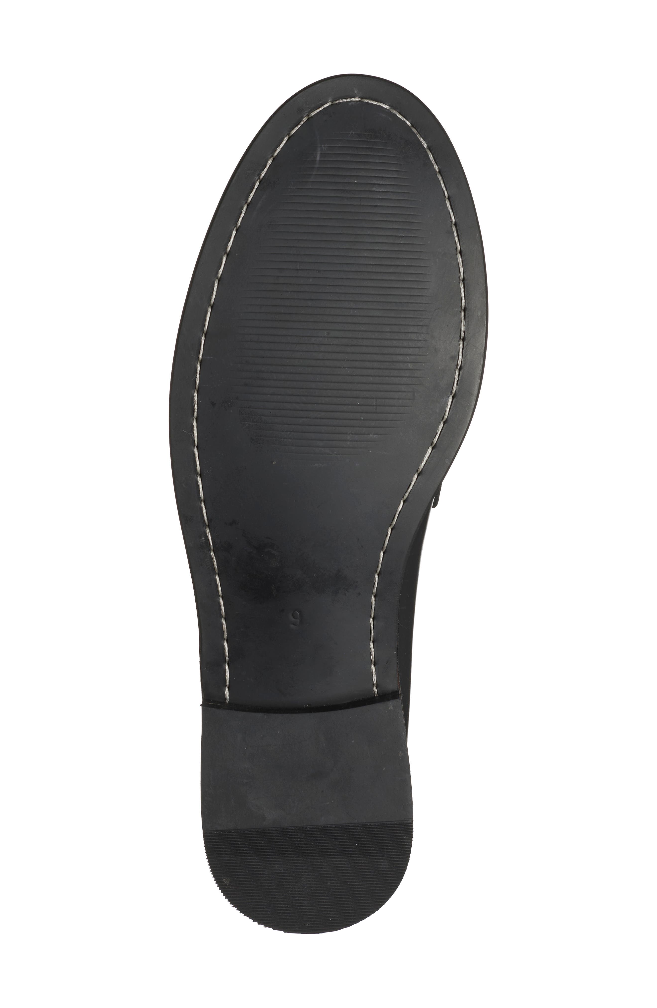 Raul Leather Penny Loafer, Alternate, color, BLACK LEAT