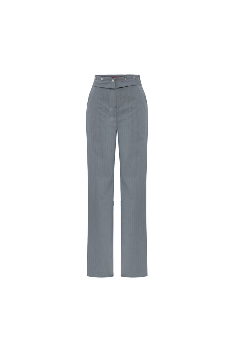 Woven Pant With Metal Button, Main, color, grey