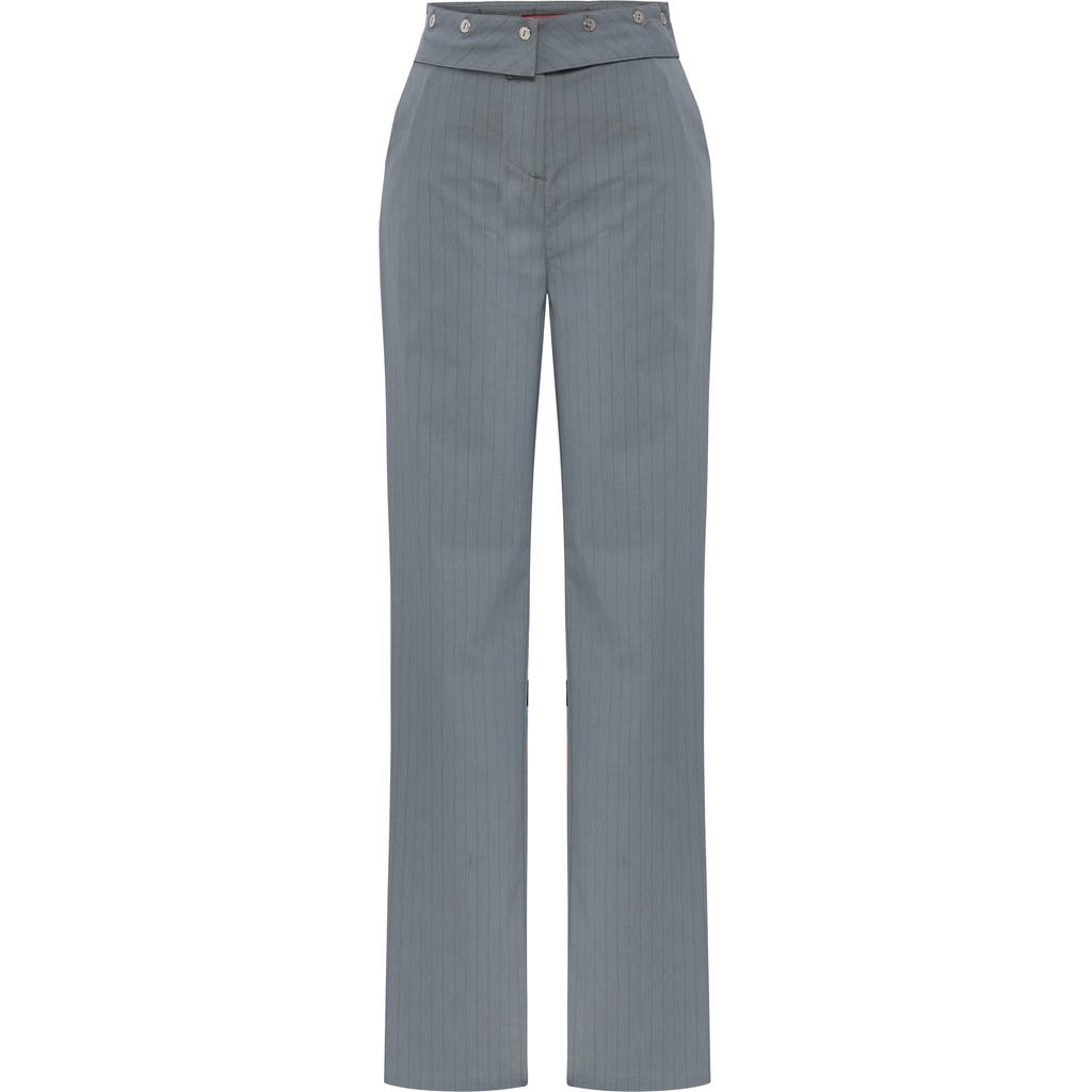 Pcfg Woven Pant With Metal Button In Blue