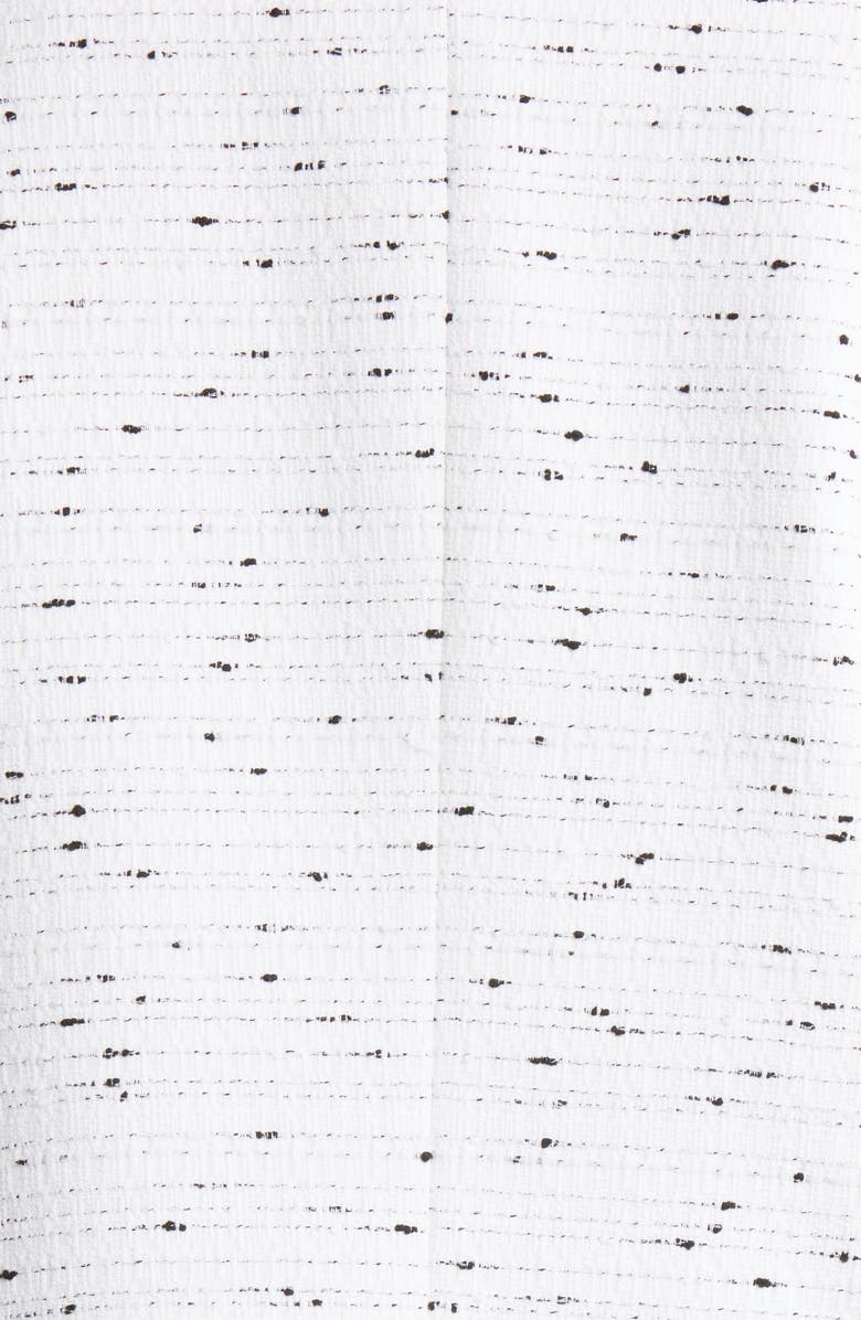 KASPER Tweed Cardigan, Alternate, color, Lily White/ Black