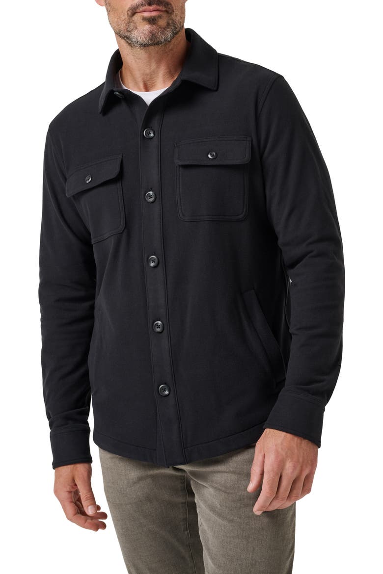 Polar Fleece Shirt Jacket, Alternate, color, BLACK